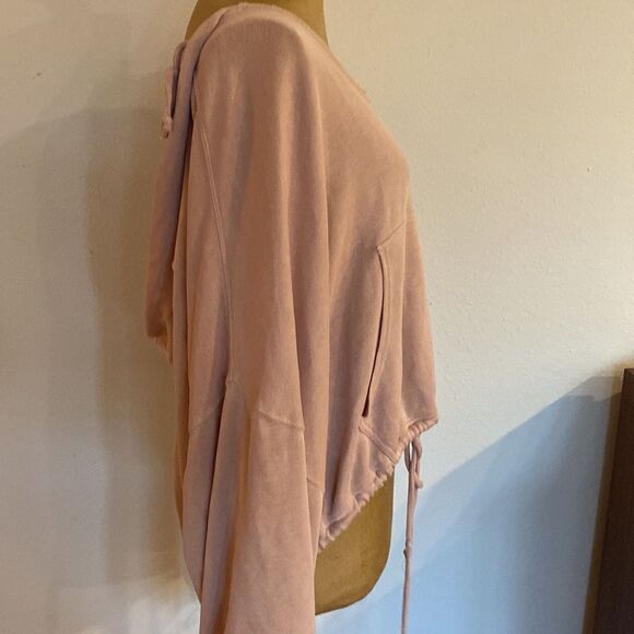 Free People Movement Ojai Crop pink Hoodie Womens Sz S/P excellent pre owned - Picture 2 of 10